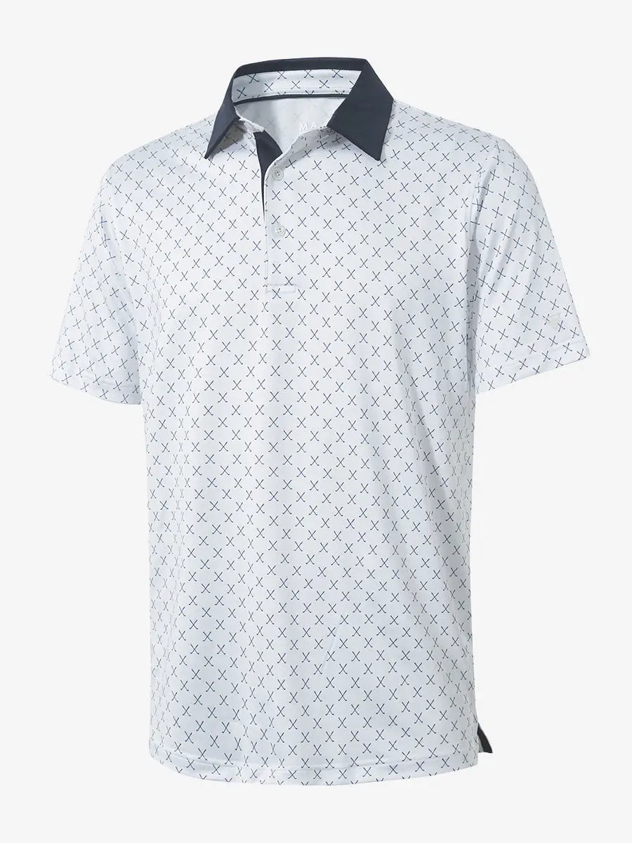 Performance Quick Dry Print Golf Polos
