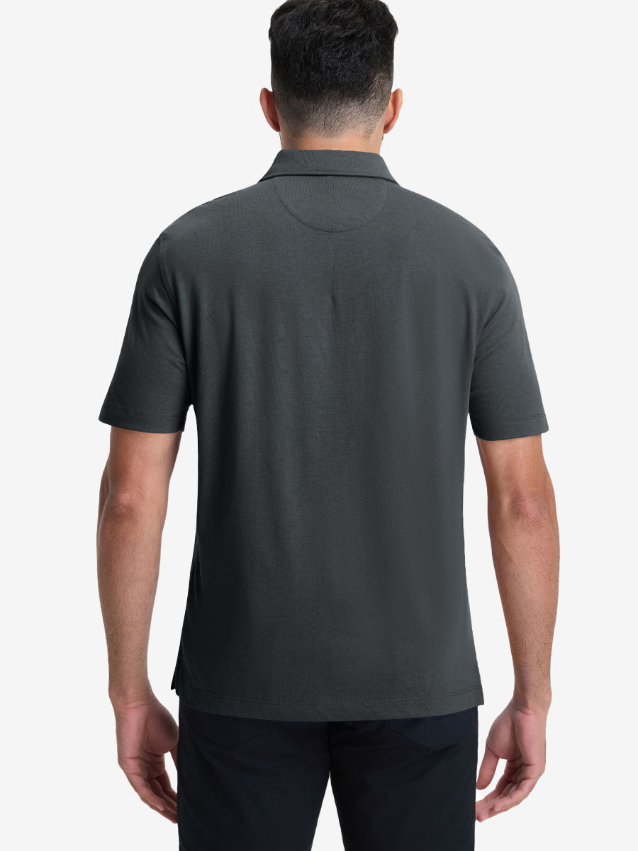 Comfy Cotton Blend Polo Shirts with Pocket
