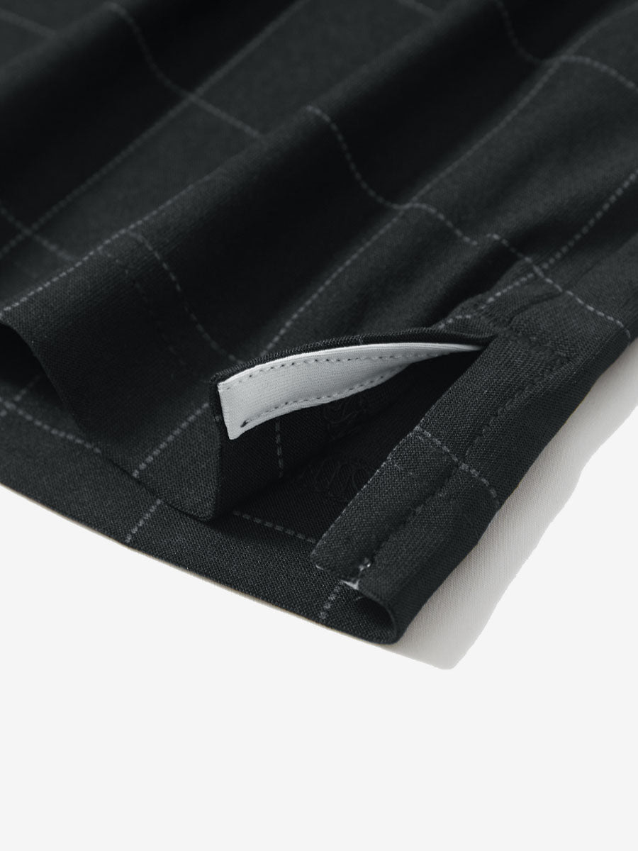 Performance Reflective Checked Collar Golf Shirt