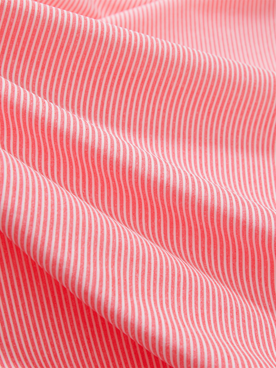 Comfy Breathable Pin-Stripe Golf Polos