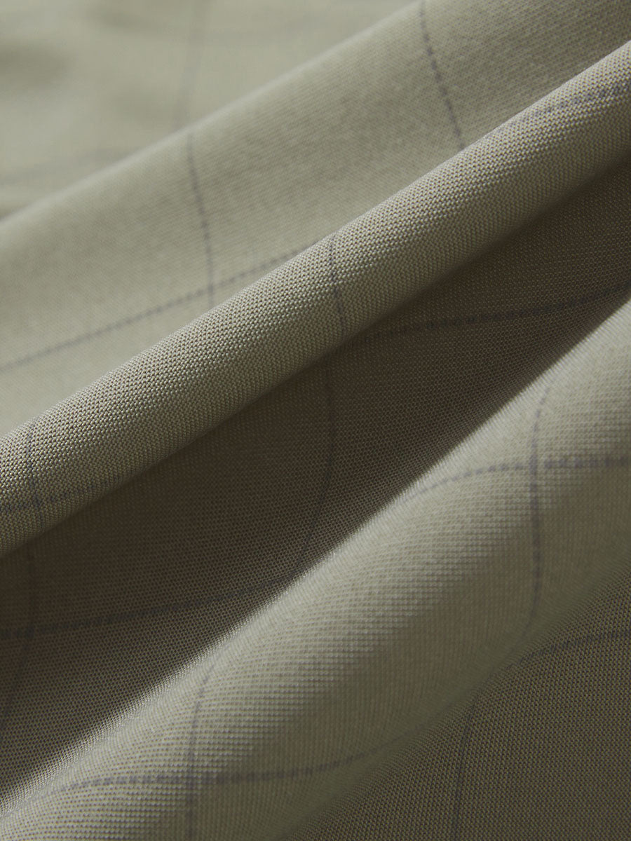 Performance Reflective Checked Collar Golf Shirt