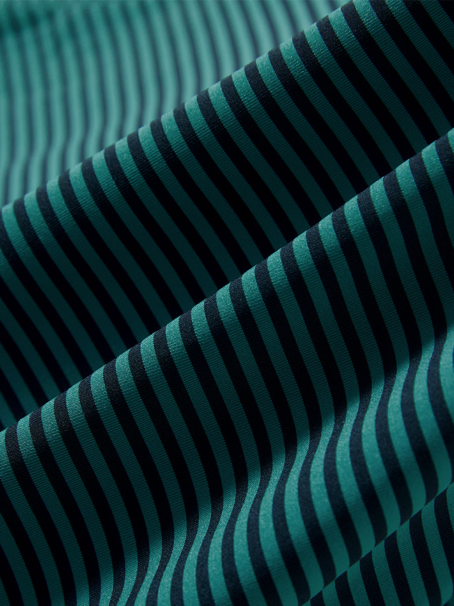 Upgraded Two-tone Striped Quick Dry Polo Shirt