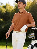Performance Reflective Checked Collar Golf Shirt